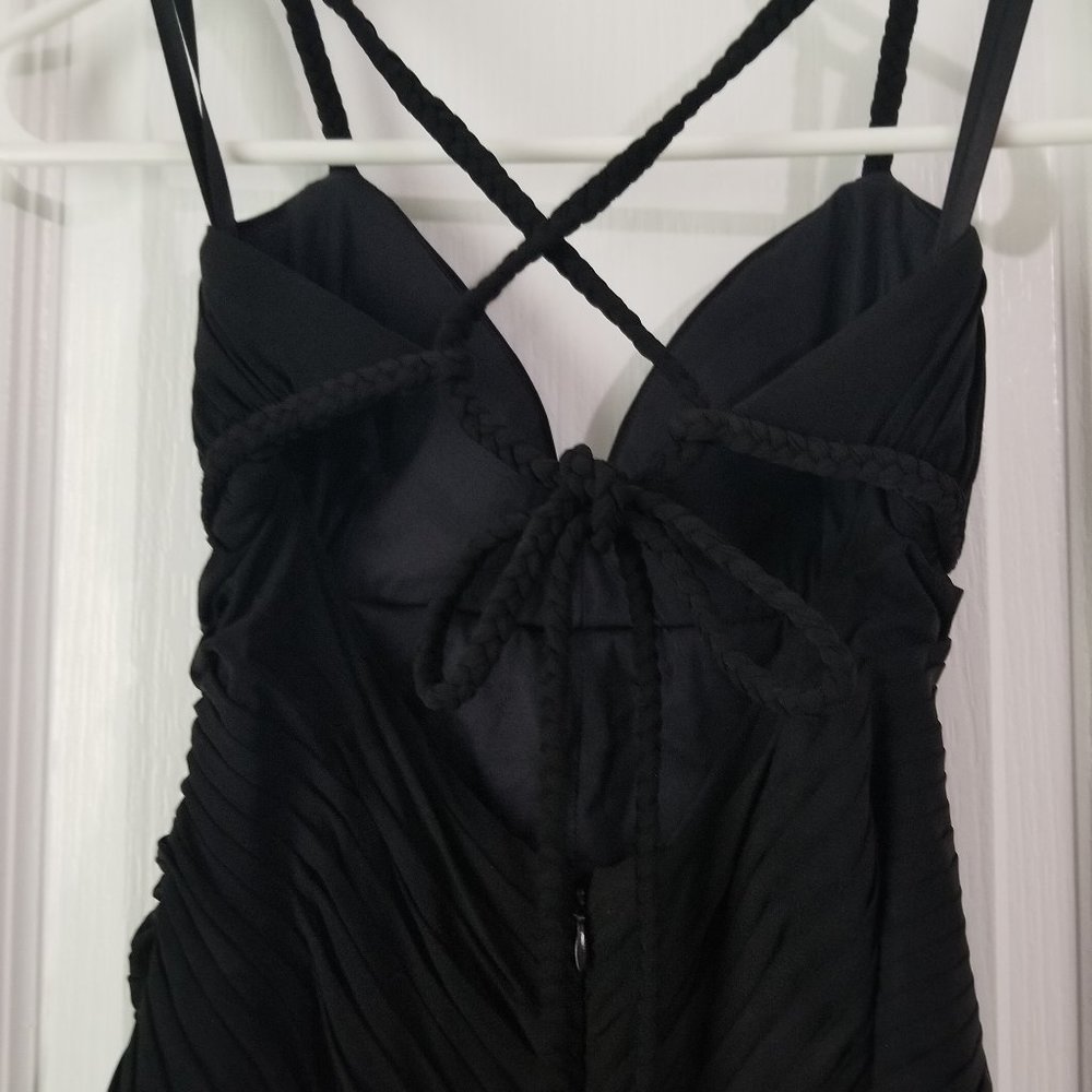 BCBG Max Azria XS open back black dress - Picture 2 of 3